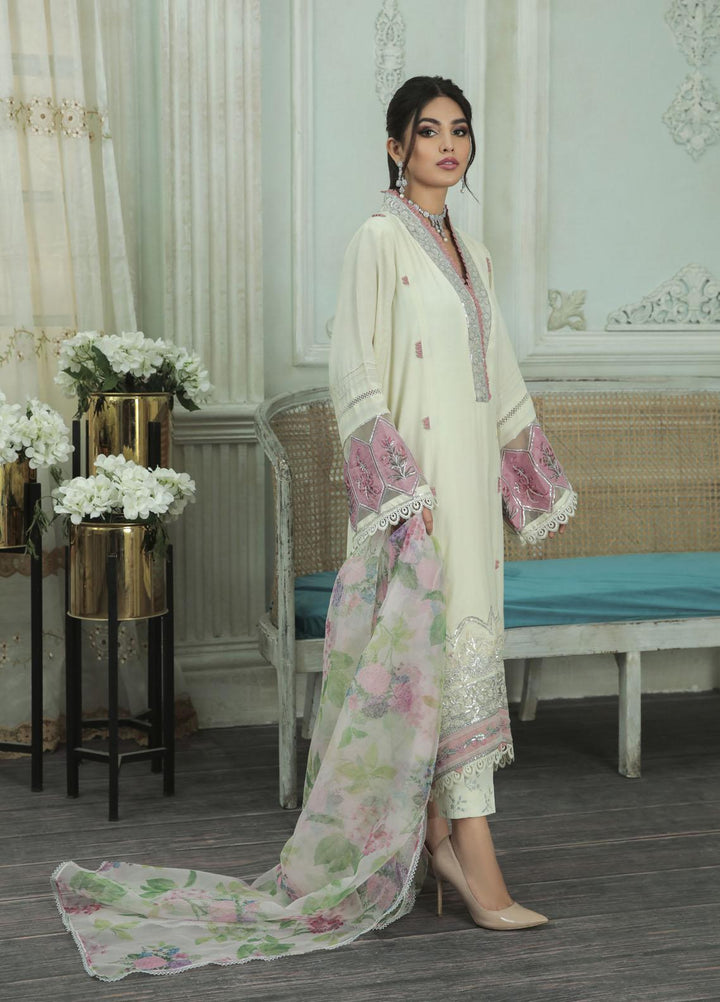 AJR Couture - Abbas Jamil Rajpoot Luxury Pret   3 Piece Suit PEARL LXP-08