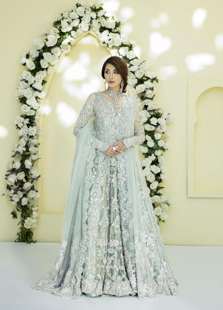 AJR Couture - Abbas Jamil Rajpoot Luxury Pret Bridal Net 2 Piece Dress AJR22BRD IRENE
