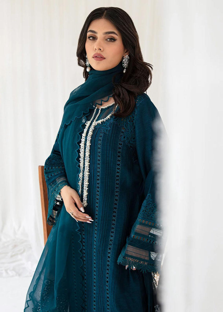 AJR Couture - Abbas Jamil Rajpoot Pret Embroidered Raw silk 4 Piece Suit Aylin