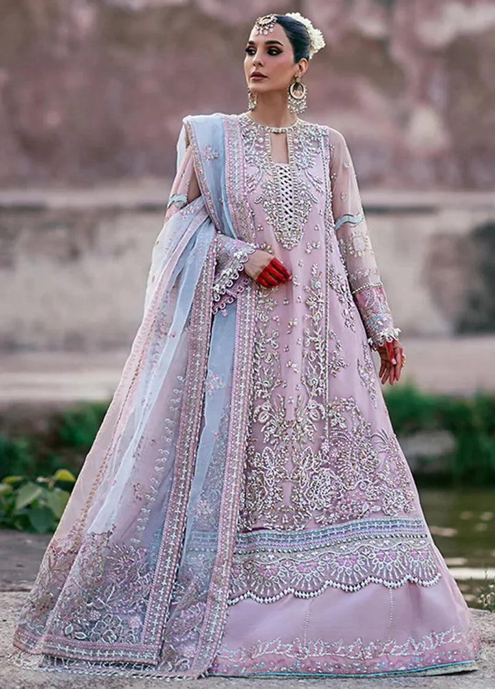 AJR Couture Embroidered Net Suit Unstitched 3 Piece AJR24LF AFF-08 Mirage - Luxury Collection