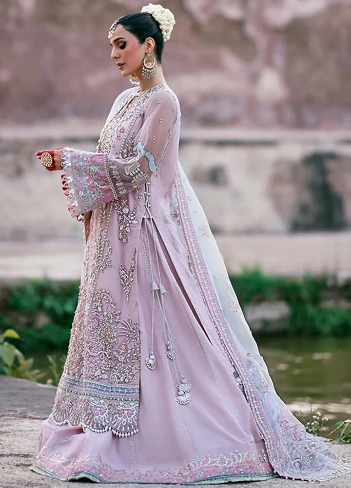 AJR Couture Embroidered Net Suit Unstitched 3 Piece AJR24LF AFF-08 Mirage - Luxury Collection