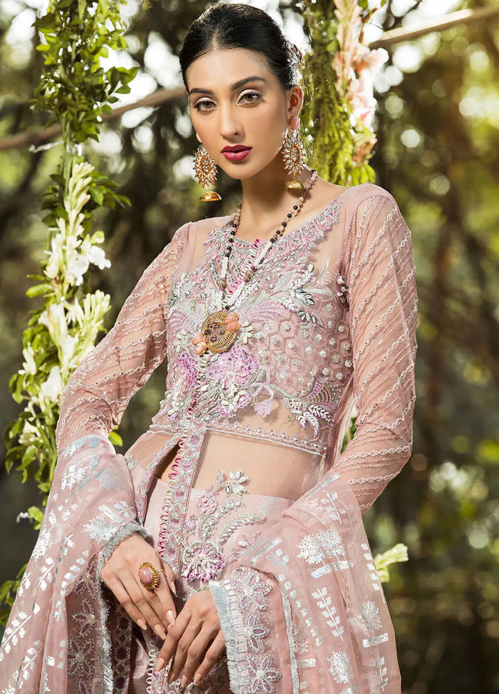 AJR Couture Embroidered Net Suits Unstitched 4 Piece Primrose - Formals Collection