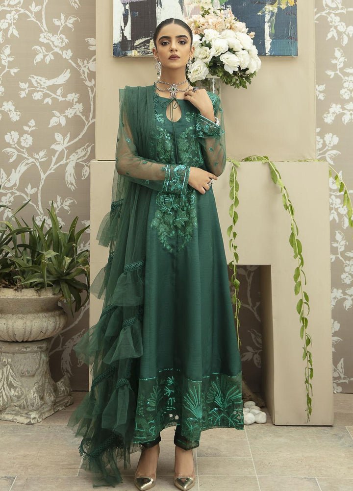 AJR Couture - Abbas Jamil Rajpoot Luxury Pret   3 Piece Dress AJR21P LP-04 Emerald