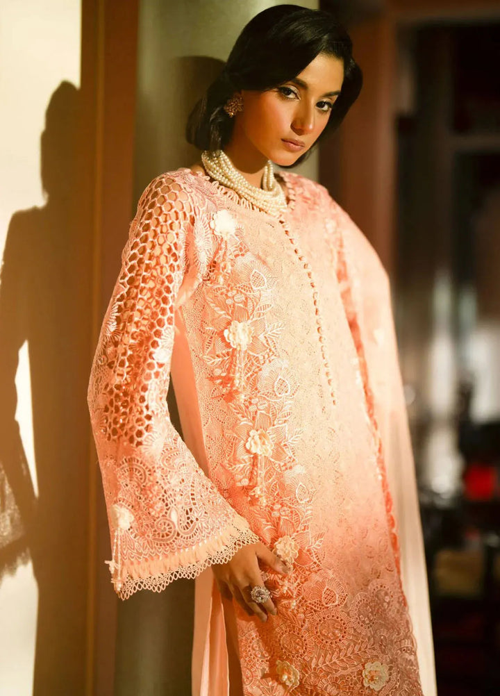 AJR Couture Pret Embroidered 3 Piece Suit Lucent