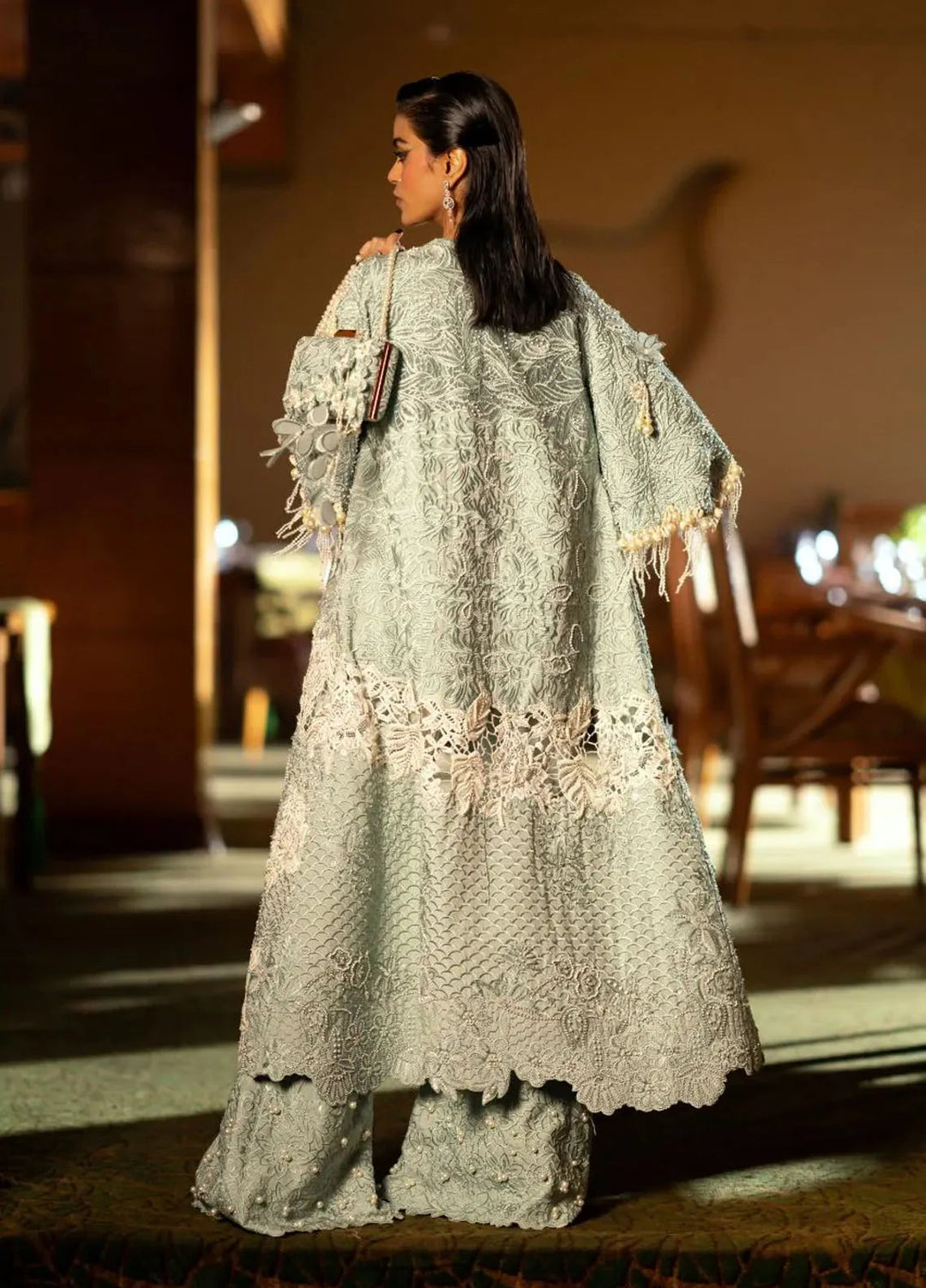 AJR Couture Pret Embroidered 3 Piece Suit Nix