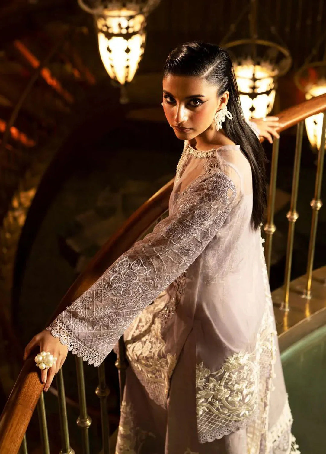 AJR Couture Pret Embroidered 3 Piece Suit Rosalia