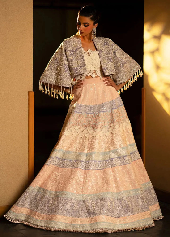 AJR Couture Pret Embroidered 3 Piece Suit Zirah