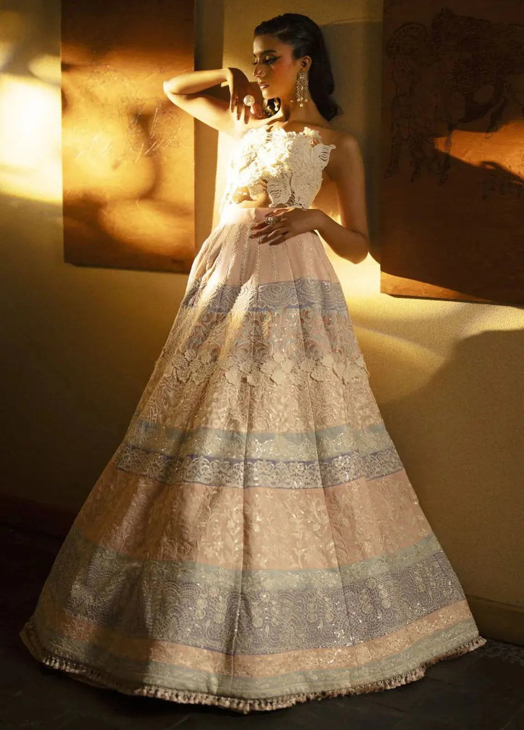 AJR Couture Pret Embroidered 3 Piece Suit Zirah