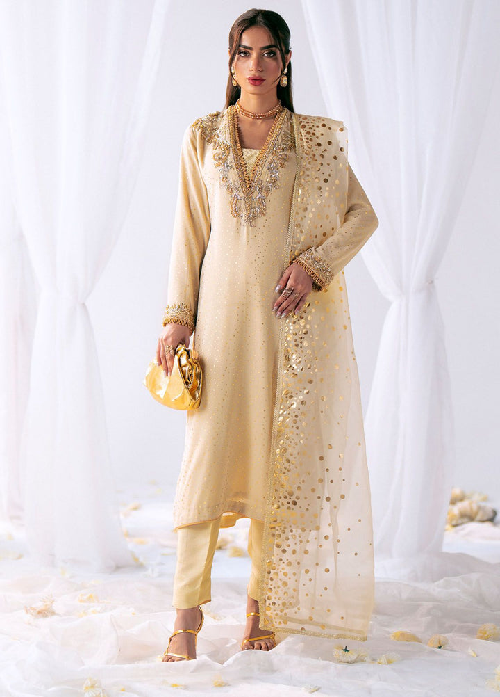 AJR Couture Pret Embroidered Georgette 3 Piece Suit SLUMBER