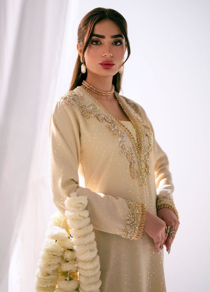 AJR Couture Pret Embroidered Georgette 3 Piece Suit SLUMBER