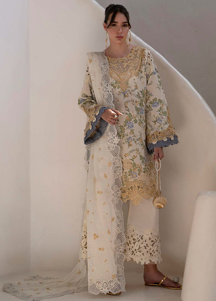 AJR Embroidered Lawn Suits Unstitched 3 Piece AJR25P PK-02 Maze - Summer Collection