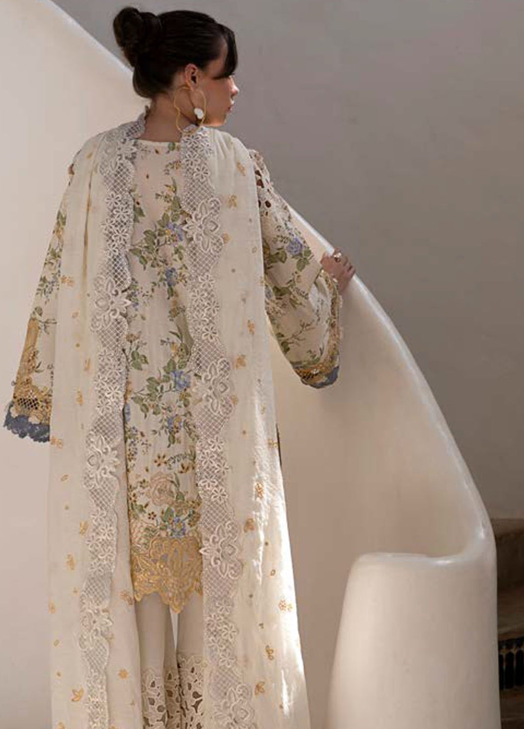 AJR Embroidered Lawn Suits Unstitched 3 Piece AJR25P PK-02 Maze - Summer Collection