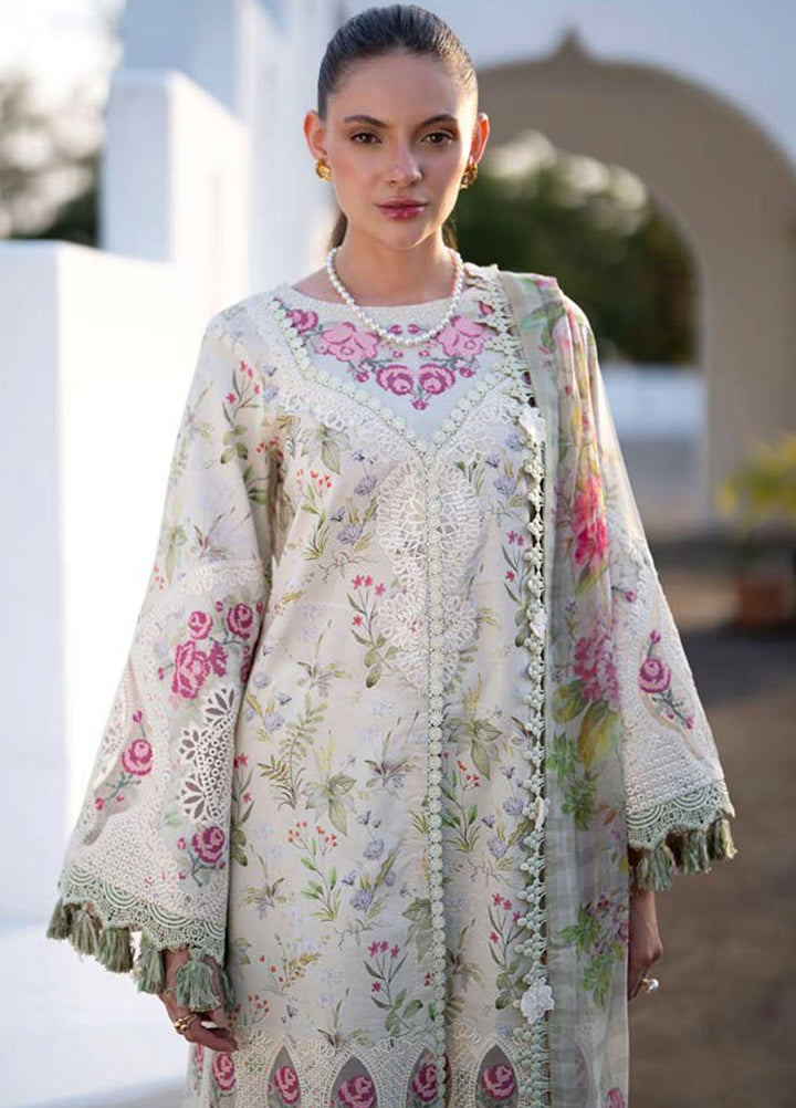 AJR Embroidered Lawn Suits Unstitched 3 Piece AJR25P PK-05 Alessia - Summer Collection