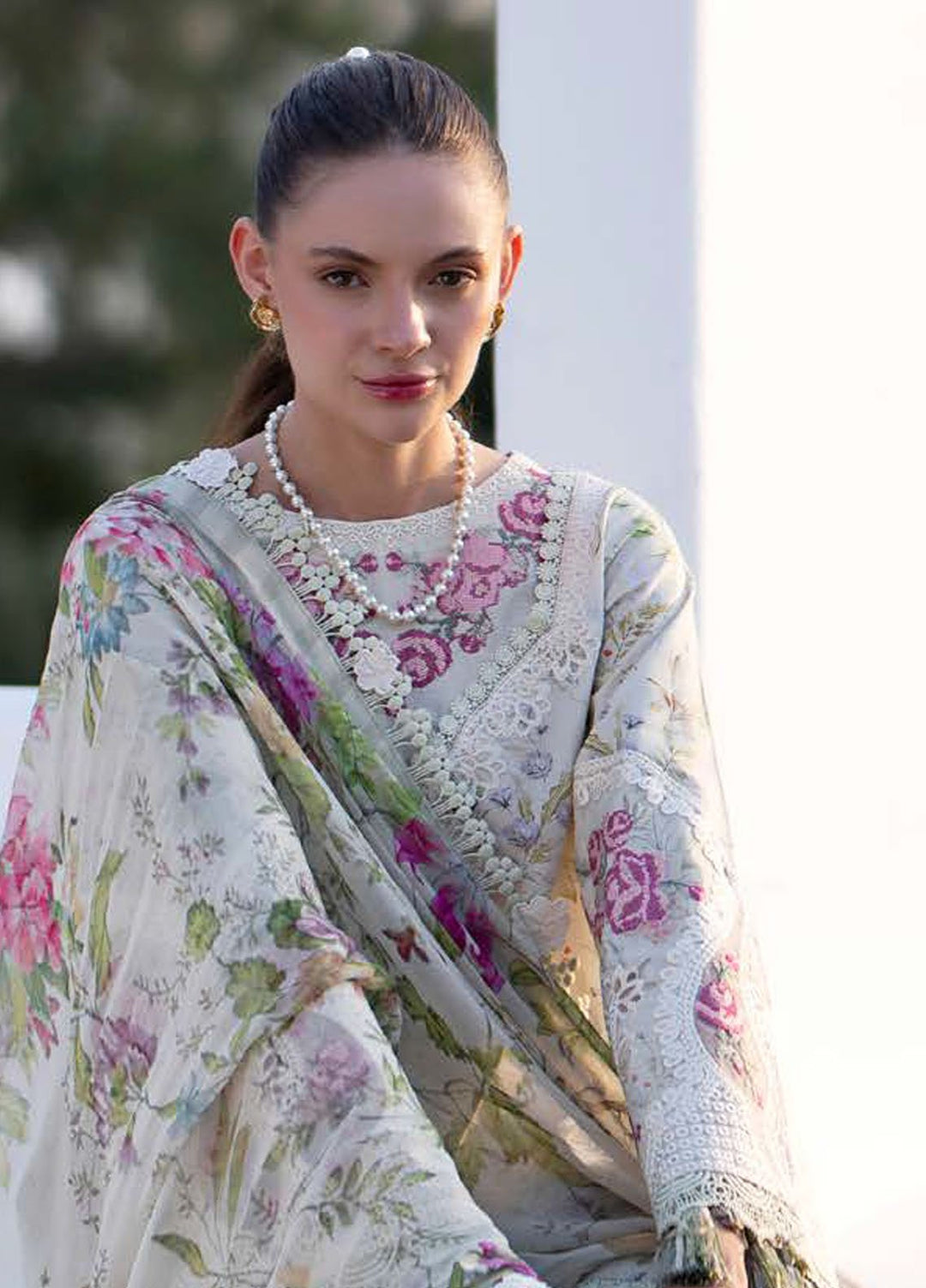 AJR Embroidered Lawn Suits Unstitched 3 Piece AJR25P PK-05 Alessia - Summer Collection