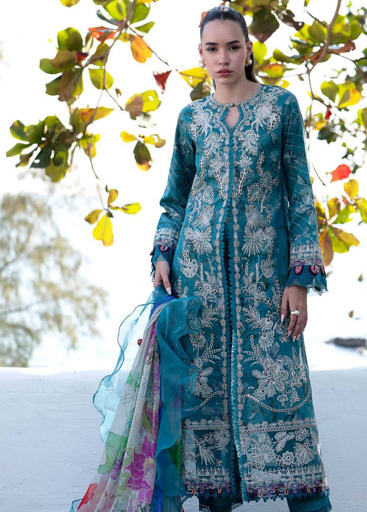 AJR Embroidered Lawn Suits Unstitched 3 Piece AJR25P PK-10 Glory - Summer Collection