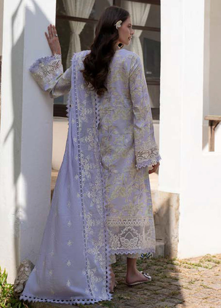 AJR Embroidered Lawn Suits Unstitched 3 Piece AJR25P PK-14 Vista - Summer Collection