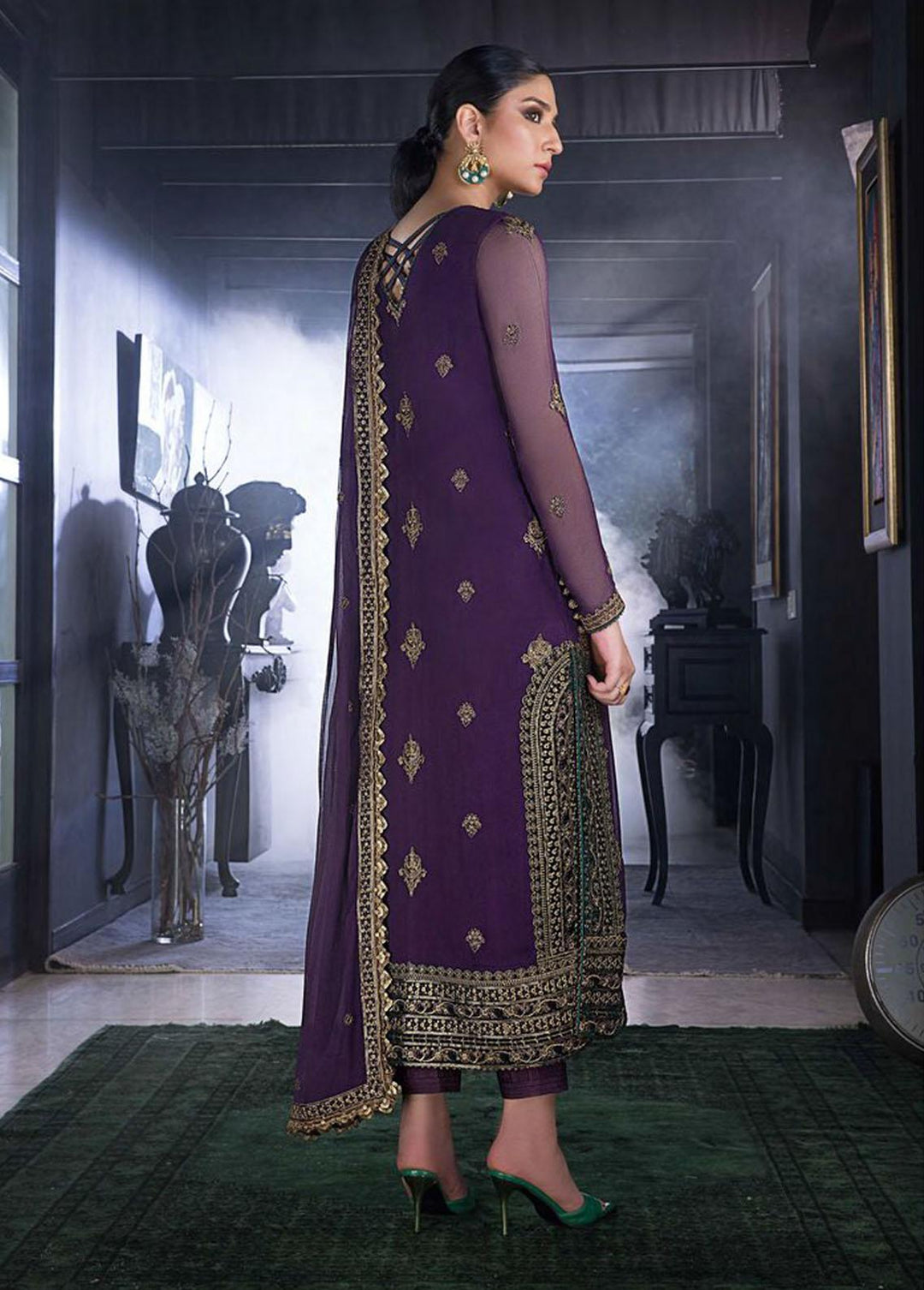 The Ramsha Edit by Asim Jofa Embroidered  Suits Unstitched 3 Piece AJ22RE AJRE-04 - Festive Collection