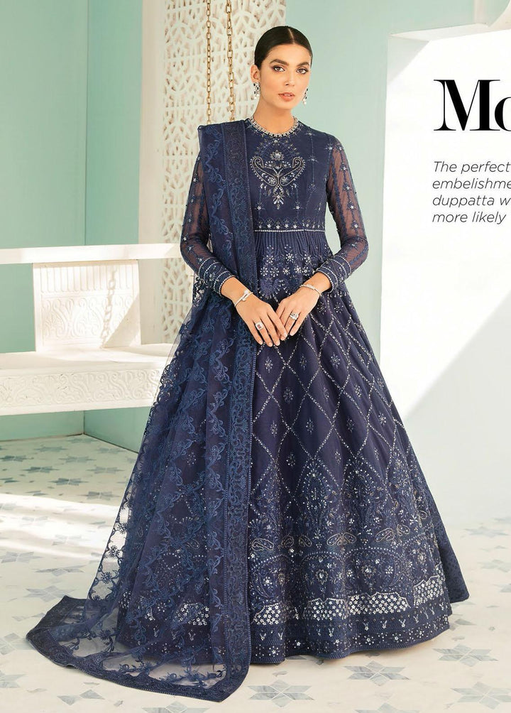 Elinor By Akbar Aslam Embroidered Net Suits Unstitched 3 Piece AA22E AAWC-1432 Molly - Wedding Collection