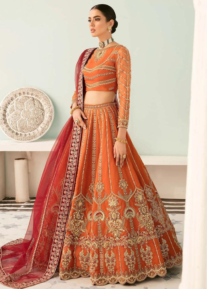 Elinor By Akbar Aslam Embroidered Organza Suits Unstitched 4 Piece  Agney - Luxury Collection