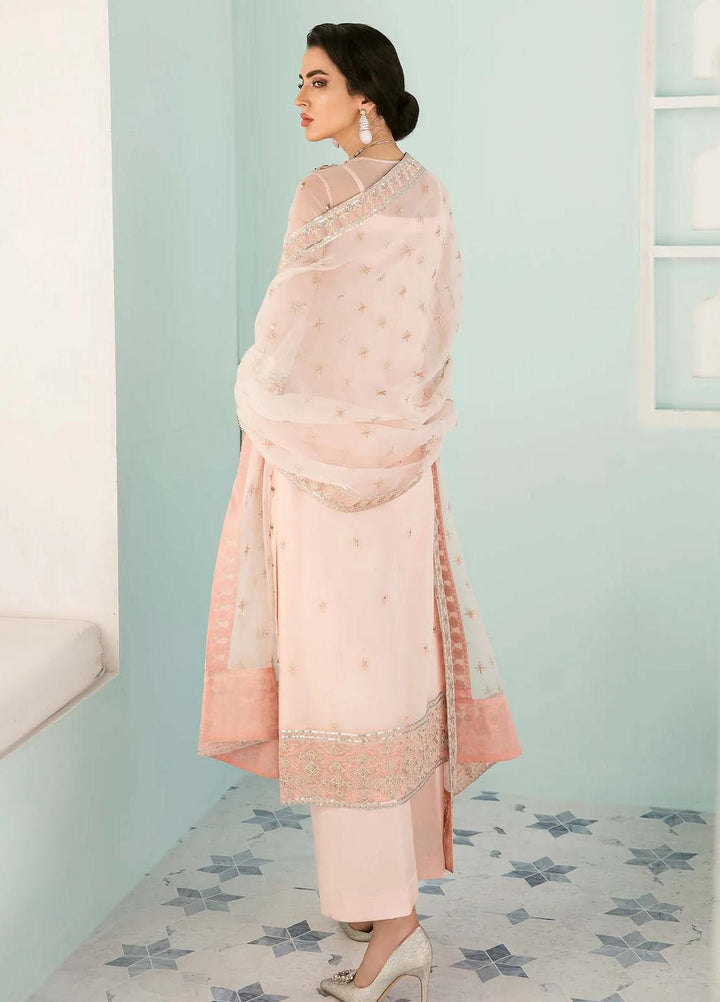 Elinor By Akbar Aslam Embroidered Organza Suits Unstitched 4 Piece  Thisle - Luxury Collection