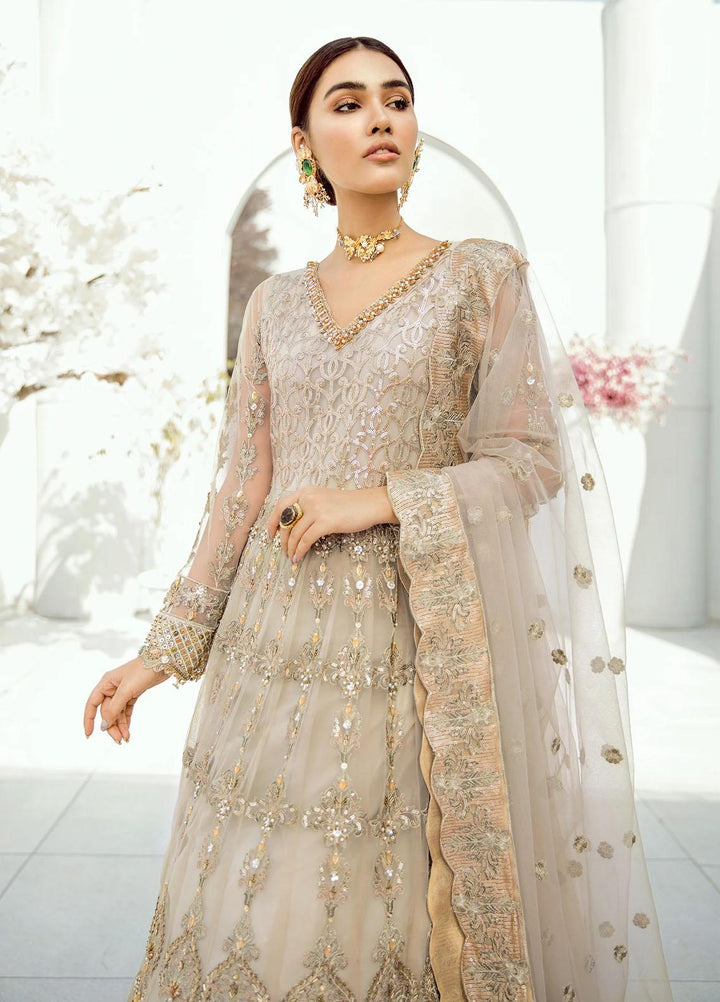 Akbar Aslam Embroidered Net Suits Unstitched 3 Piece AA21F  1314 ASTILBE - Festive Collection