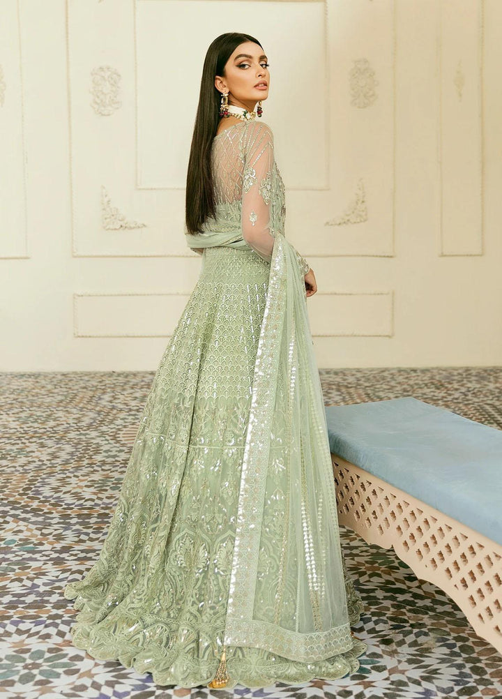 Akbar Aslam Embroidered Net Suits Unstitched 2 Piece AA22F FLORICAN - Luxury Formals Collection
