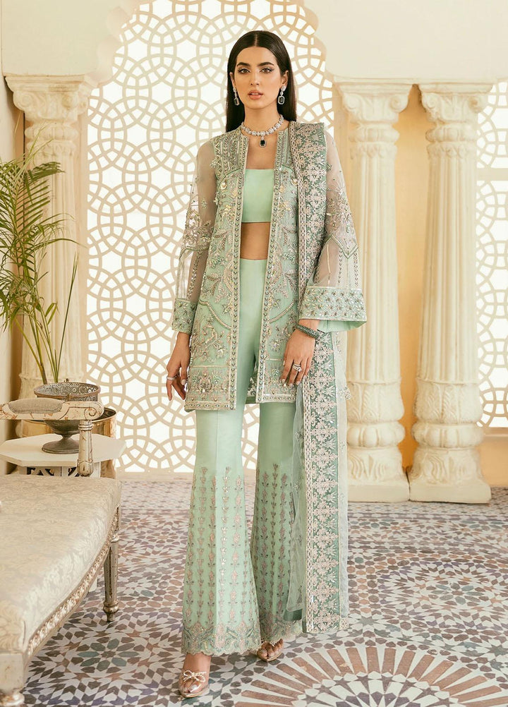 Akbar Aslam Embroidered Organza Suits Unstitched 3 Piece AA22F JUAN - Luxury Formals Collection