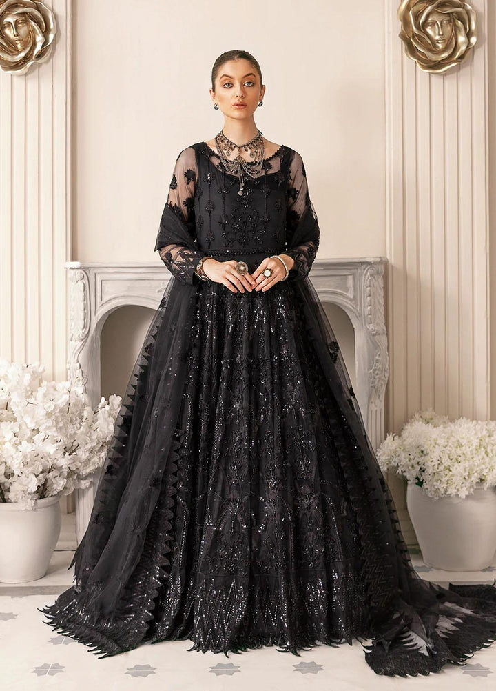 Akbar Aslam Embroidered Net Suits Unstitched 2 Piece AA22F VRITRA - Luxury Formals Collection