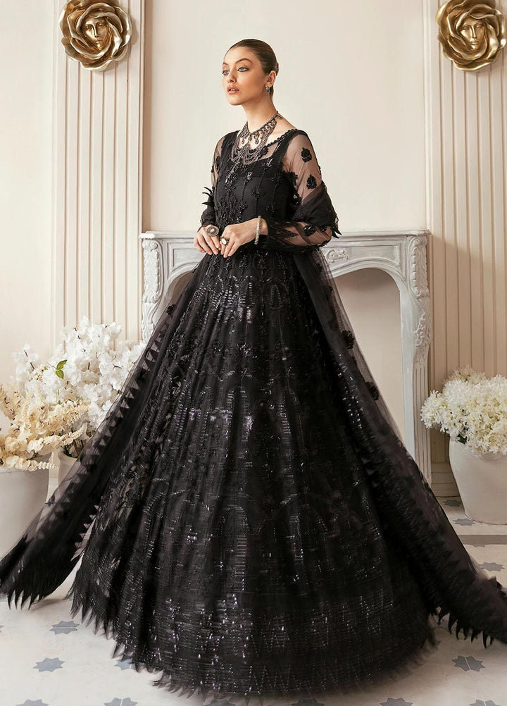 Akbar Aslam Embroidered Net Suits Unstitched 2 Piece AA22F VRITRA - Luxury Formals Collection