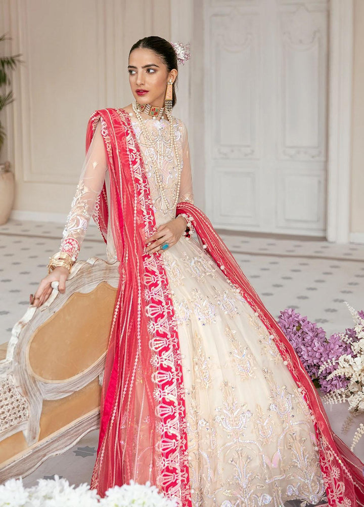 Akbar Aslam Embroidered Net Suits Unstitched 2 Piece AA22F MARSH - Luxury Formals Collection