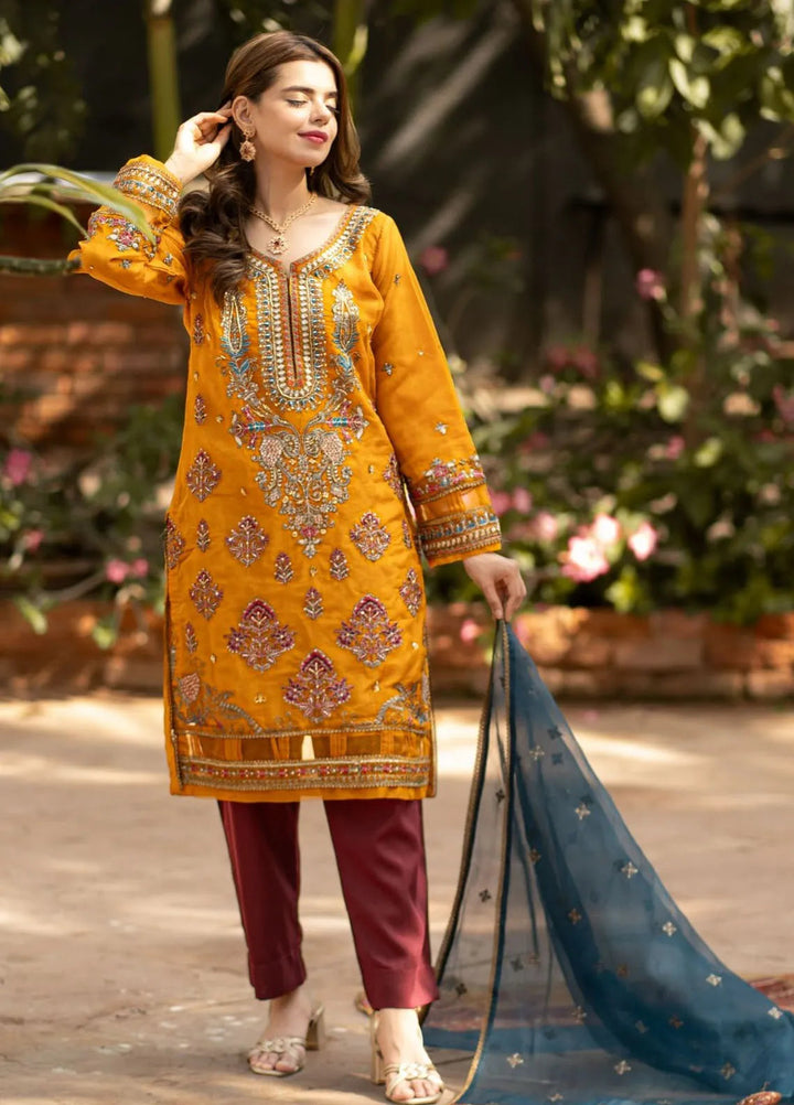 Al Harir Pret Embroidered Organza 3 Piece Suit Jahanara