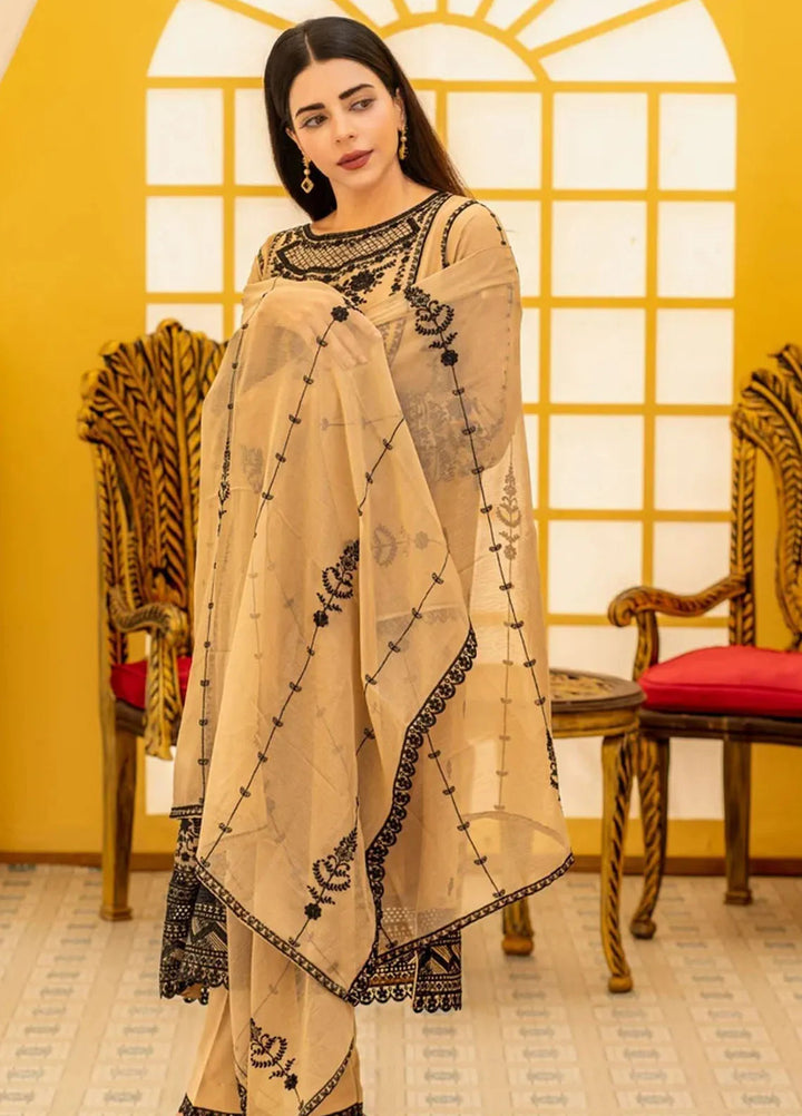 Al Harir Pret Embroidered Chiffon 3 Piece Suit Ayeza Skin