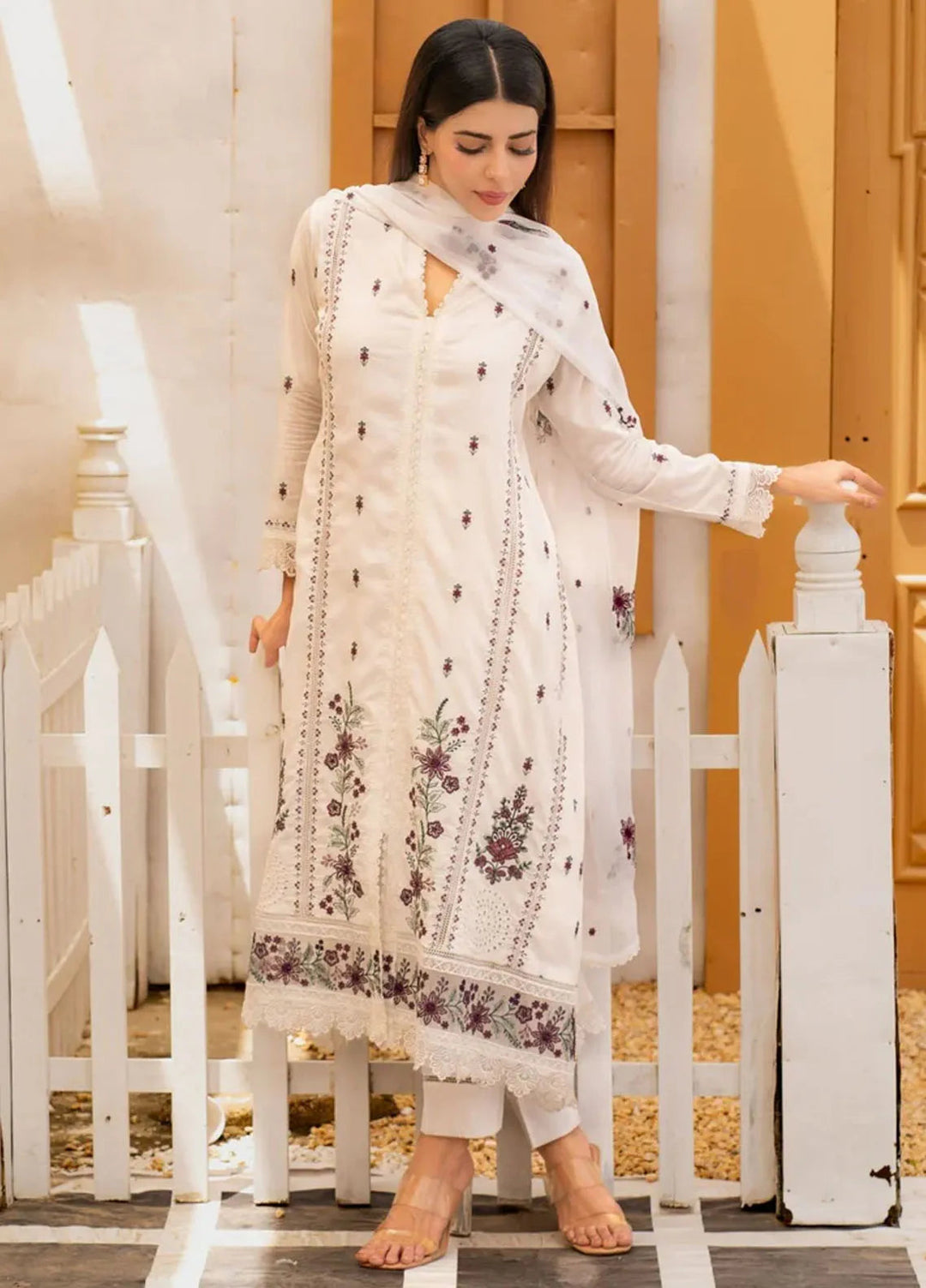 Al Harir Pret Embroidered Cotton 3 Piece Suit Ayaana