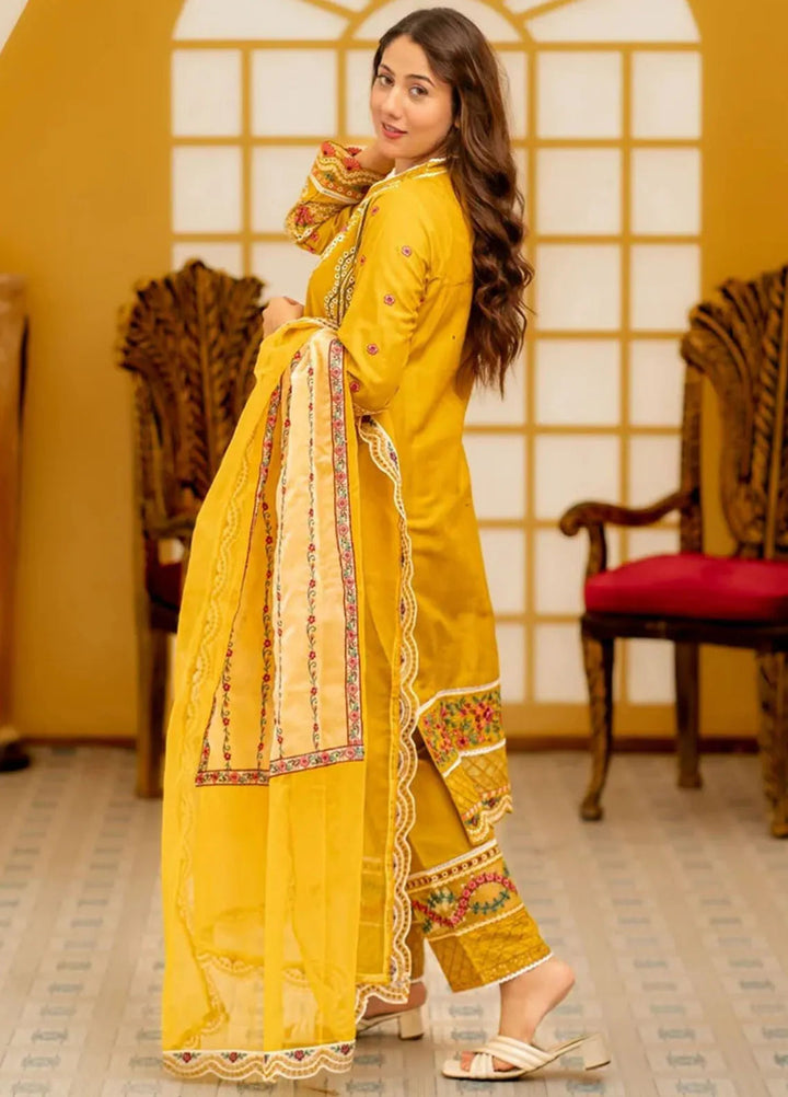 Al Harir Pret Embroidered Cotton 3 Piece Suit Ayaat