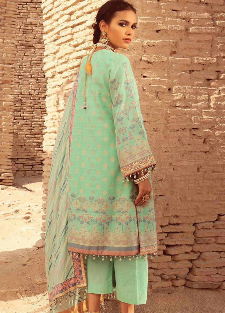 Al Karam Embroidered Jacquard Suits Unstitched 3 Piece AK21F FC-03A-21 - Summer Collection