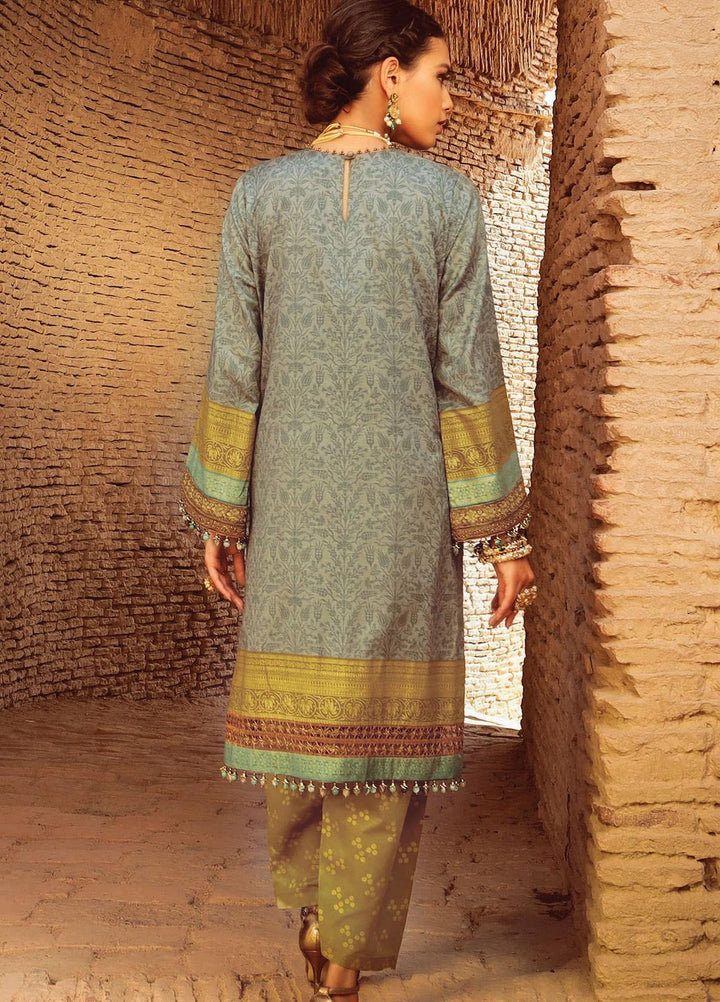 Al Karam Embroidered Lawn Suits Unstitched 2 Piece AK21F FC-23I-21 - Summer Collection