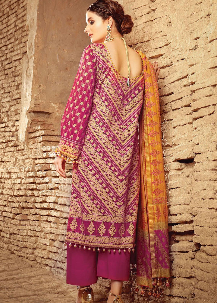 Al Karam Embroidered Cotton Suits Unstitched 2 Piece AK21F FC-31K-21 - Summer Collection