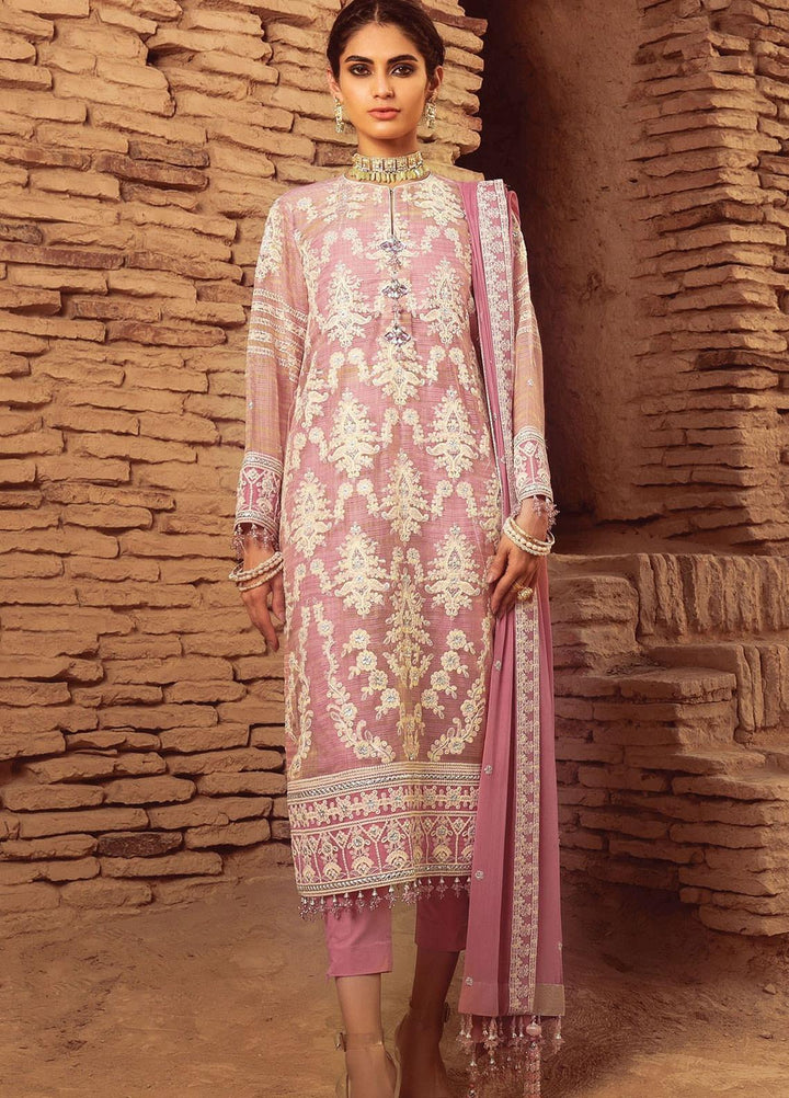 Al Karam Embroidered Lawn Suits Unstitched 3 Piece FC-29L-21 - Spring/Summer Collection