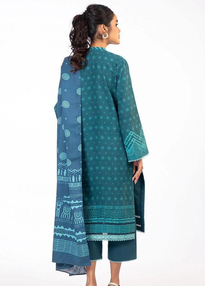 Al Karam Embroidered Khaddar Suits Unstitched 3 Piece AK22FW FW-01-22-Blue - Festive Collection