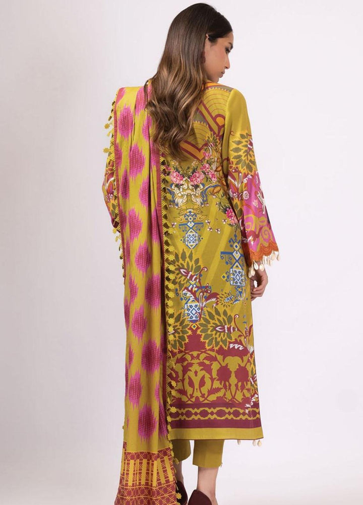 Al Karam Embroidered Lawn Suits Unstitched 2 Piece AK22S SS-40-22 Green - Summer Collection