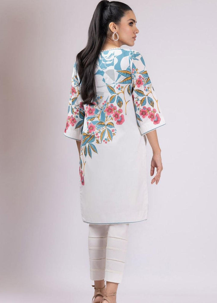 Al Karam Printed Lawn Suits Unstitched 2 Piece AK22S SS-51-22 White - Summer Collection