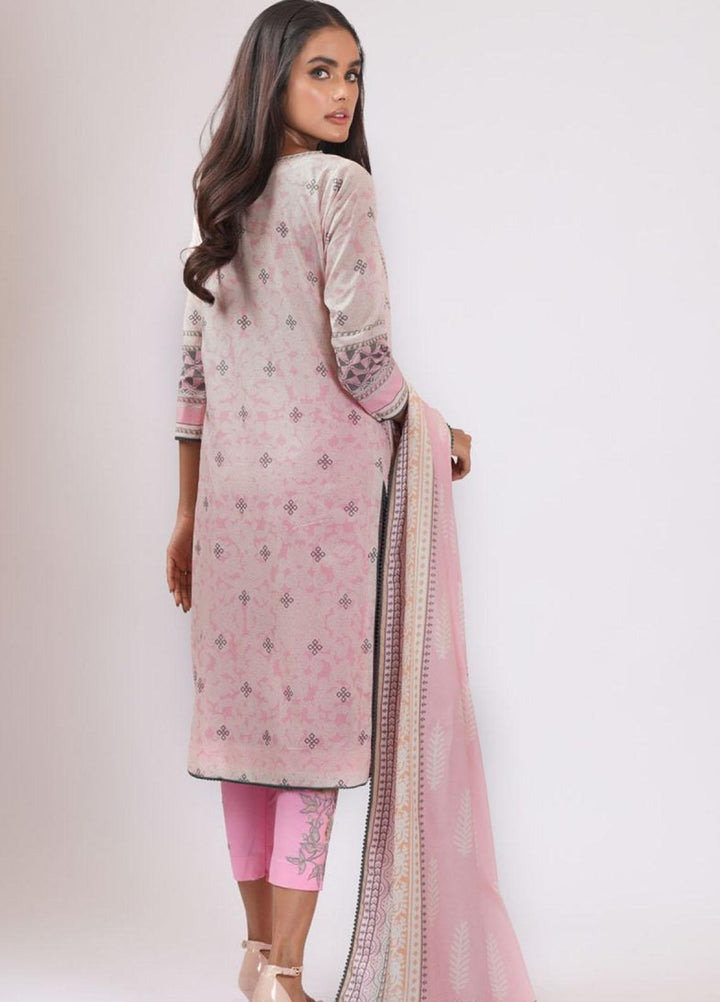 Al Karam Embroidered Lawn Suits Unstitched 2 Piece AK22S SS-53.1-22 Pink - Summer Collection