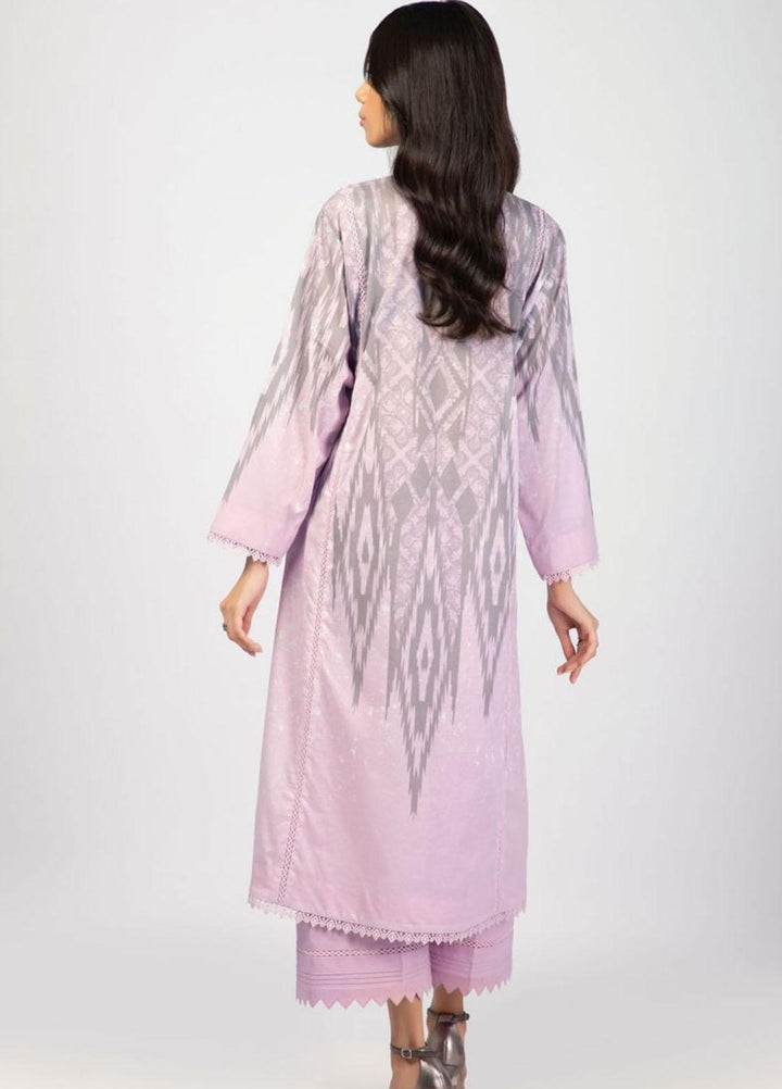 Al Karam Printed Lawn Suits Unstitched 2 Piece AK22S SS-54-22 Pink - Summer Collection