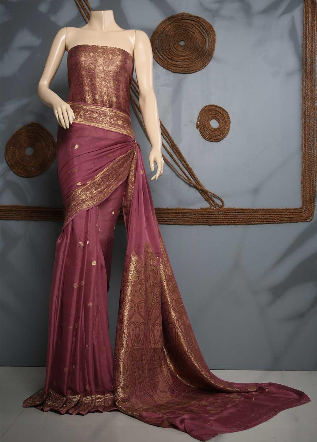 Sanaulla Exclusive Range Cotton Casual T-Shirts for Mens -  5054 Grey