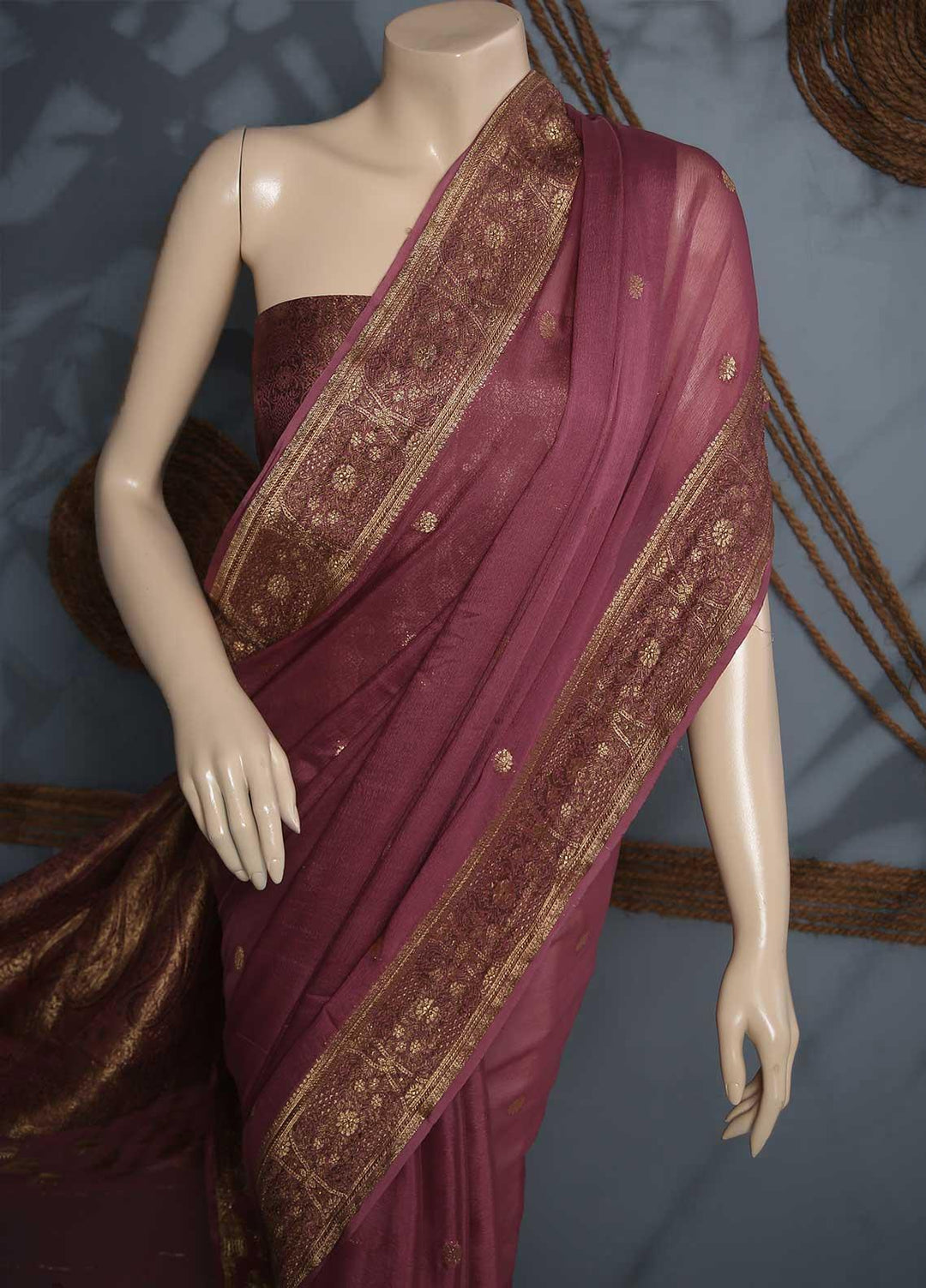 Sanaulla Exclusive Range Cotton Casual T-Shirts for Mens -  5054 Grey