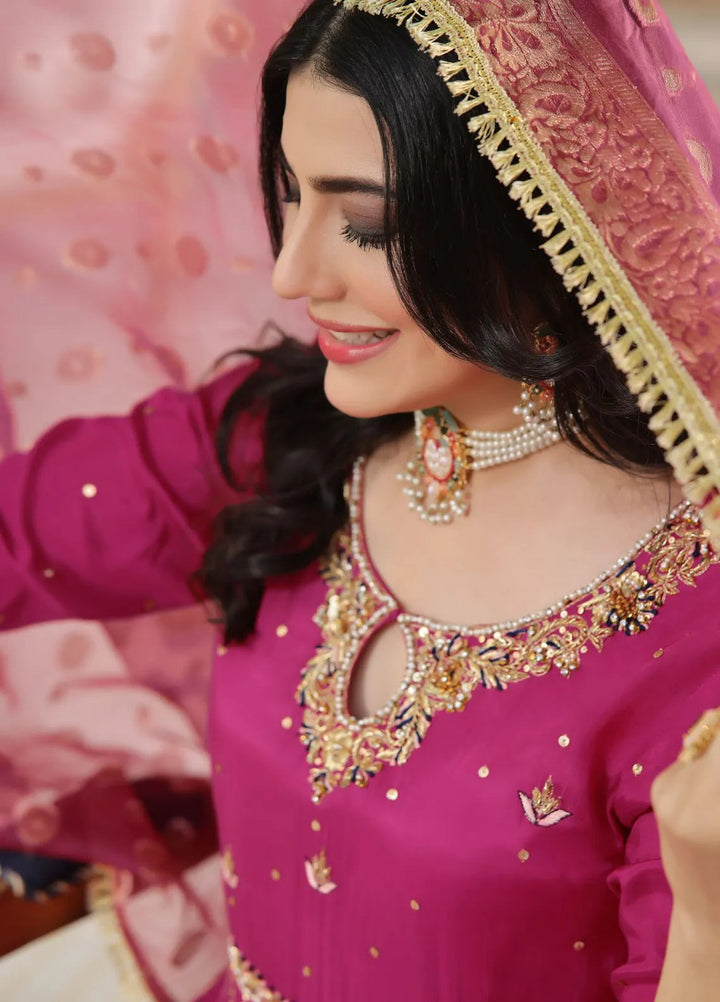 Al Siyaab Pret Embroidered Cotton Silk 3 Piece Suit Heer Margenda