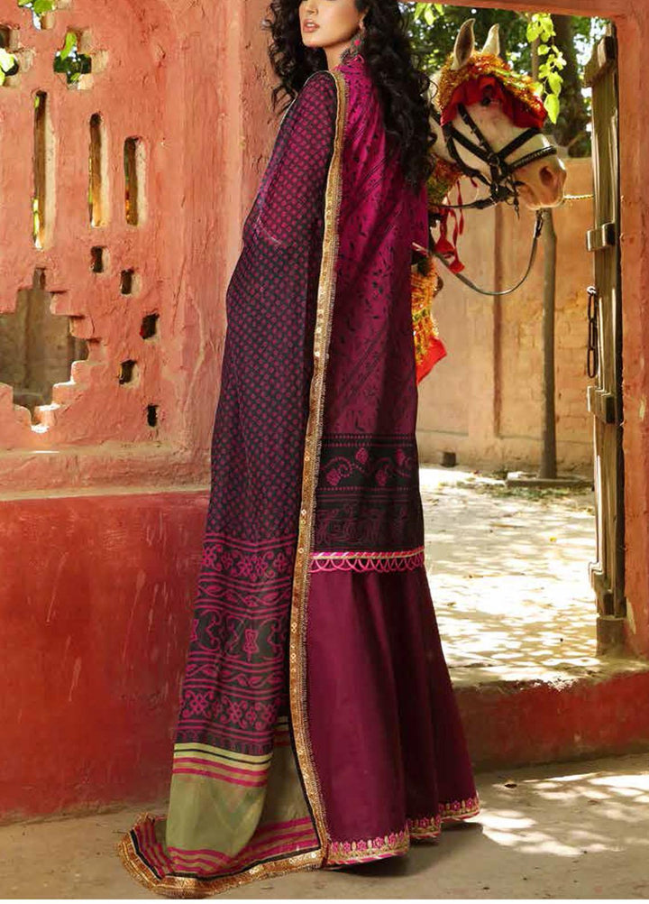 Bandhani By Al Zohaib Embroidered Lawn Suits Unstitched 3 Piece AZ21B 07 Mehak - Summer Collection