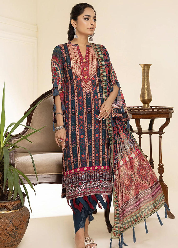 Al Zohaib Printed Lawn Suits Unstitched 3 Piece AZ23C D-04 - Summer Collection