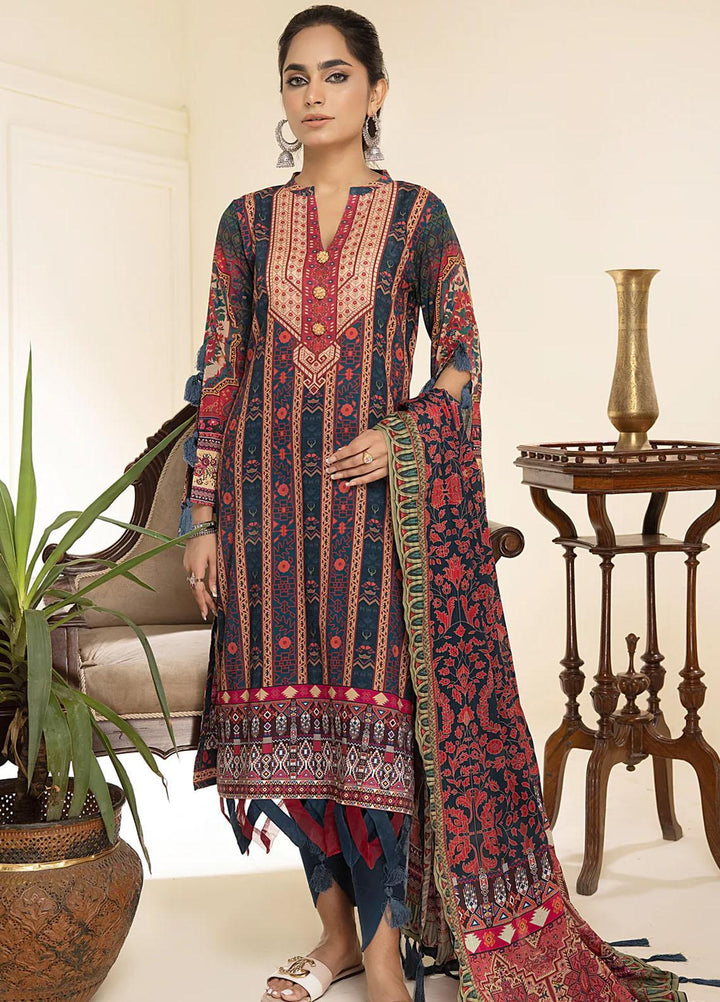 Al Zohaib Printed Lawn Suits Unstitched 3 Piece AZ23C D-04 - Summer Collection