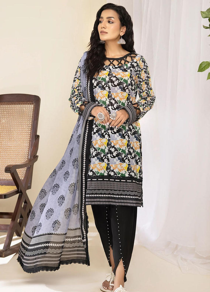 Al Zohaib Printed Lawn Suits Unstitched 3 Piece AZ23C D-05 - Summer Collection